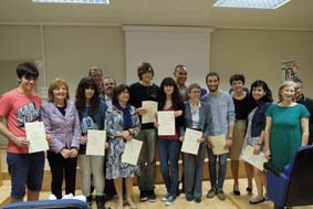 Moment del lliurament de premis.